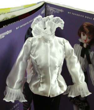 立ち襟ブラウス