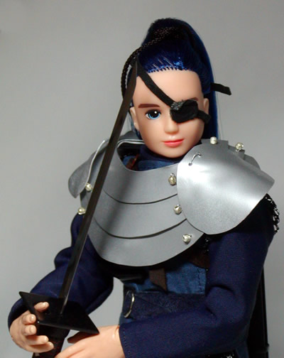 鎖帷子　Ｌサイズ　副隊長　剣を手に