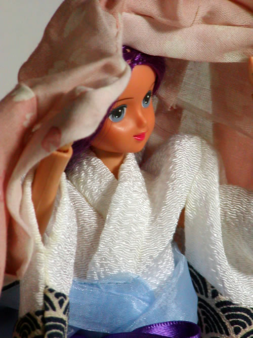 水の羽衣和風「乱調」　表情