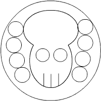 どくろ飾り 編み図