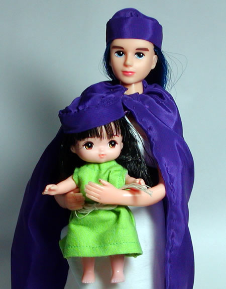 「わ~い、抱っこ」「きみ、もうちょっと警戒心をもったほうがいいよ?」