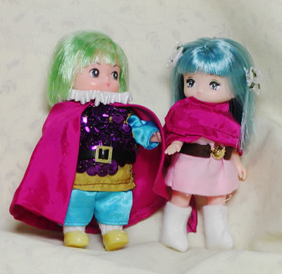 グランバニアの王女（青髪）とコリンズ